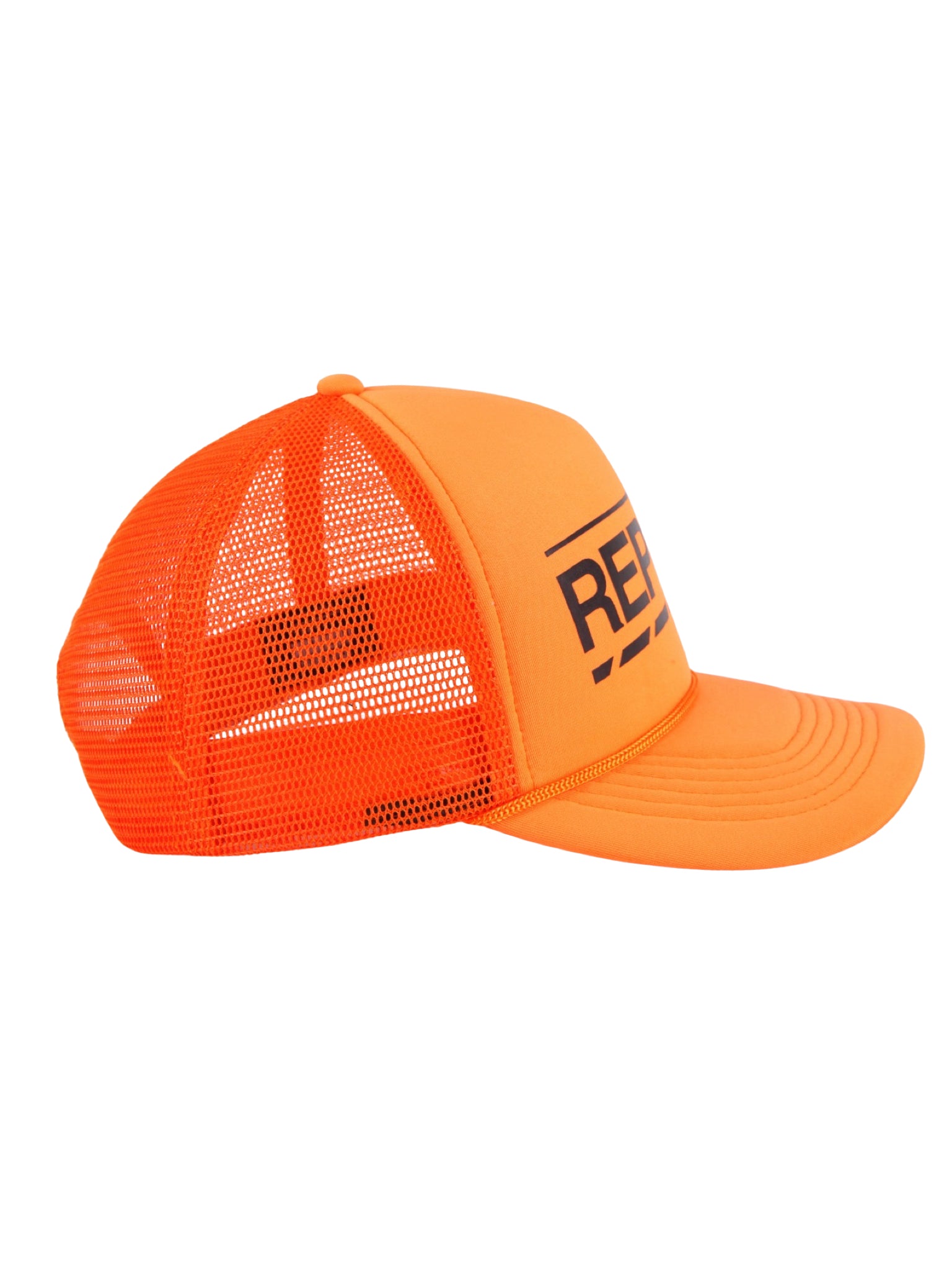 Backyard REPublik Black + Orange Mesh Trucker