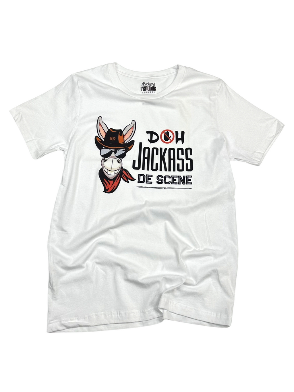 BR "Doh Jackass De Scene" White T-Shirt