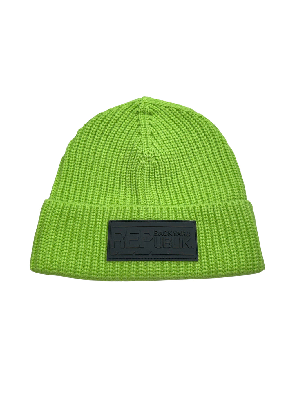 Backyard REPublik Black Patch + Lime Beanie