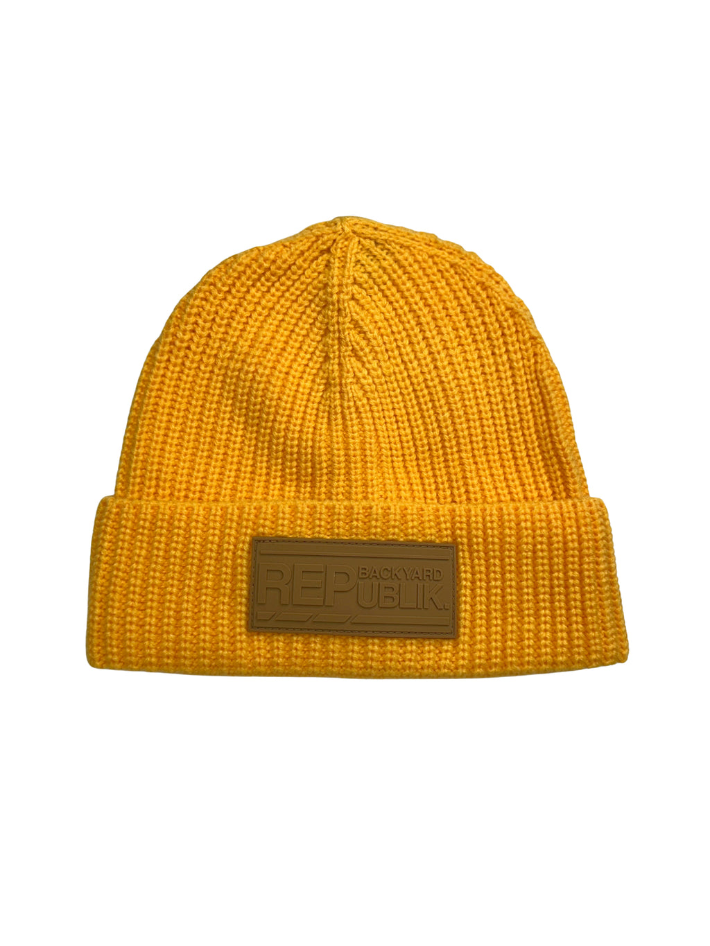 Backyard REPublik Tan Patch + Mustard Beanie