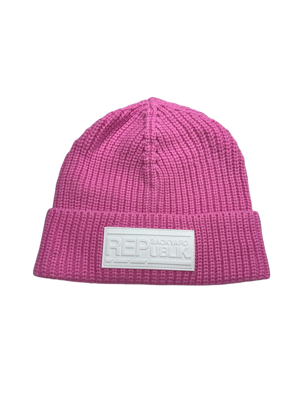 Backyard REPublik White Patch + Pink Beanie